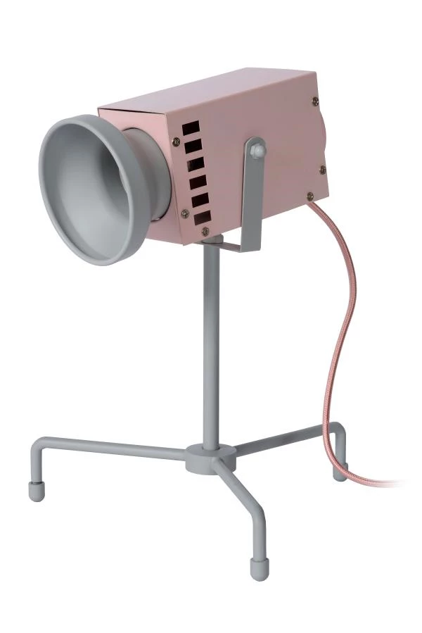 Lucide BEAMER - Tischlampe Kinderzimmer - LED - 1x3W 3000K - Rosa - AUSgeschaltet